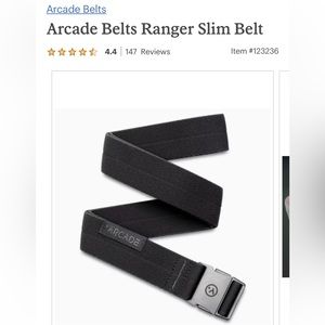 Arcade Ranger Slim belt, black